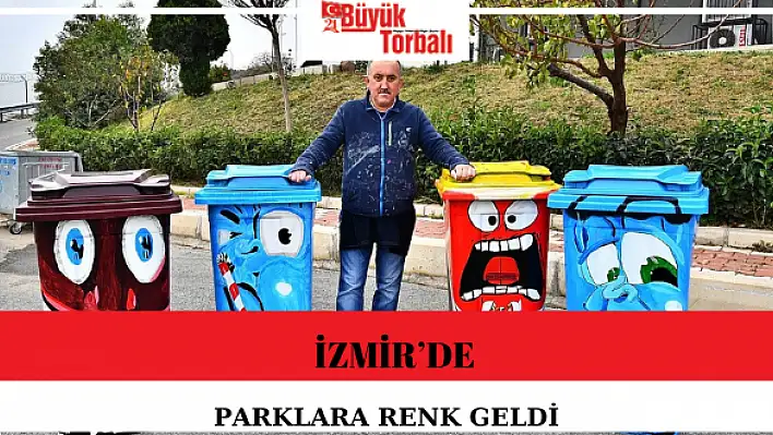 İzmir'de parklara renk geldi