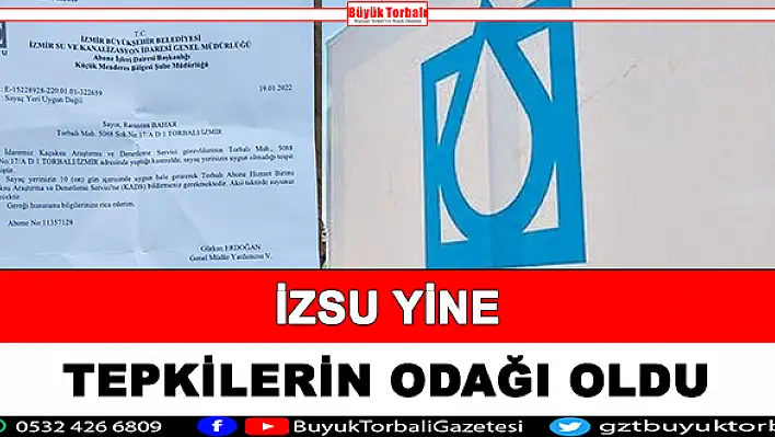 İZSU yine tepkilerin odağı oldu