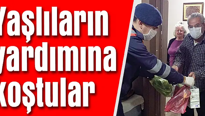 Jandarma ve polis yaşlıların yardımına koştu