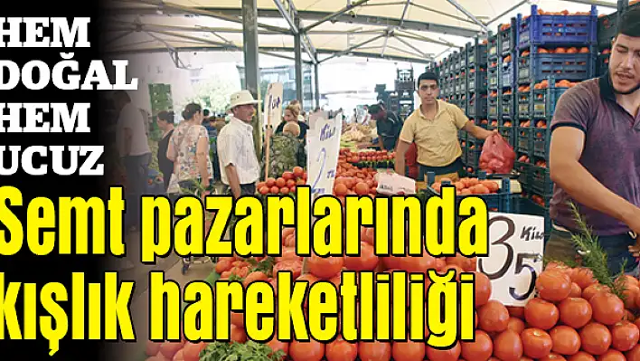 Kadınlar mutfakta kış hazırlıklarına başladı