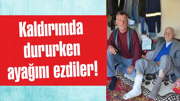 Kaldırımda dururken ezildi