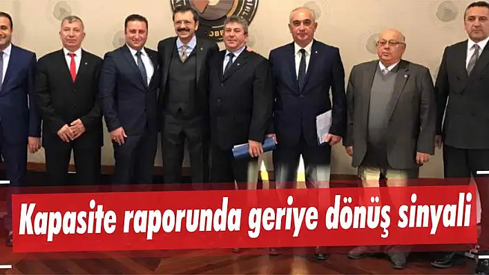 Kapasite raporunda geriye dönüş sinyali