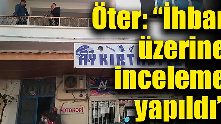 Kaymakam Öter’den Gelecek Parti binası ile ilgili açıklama