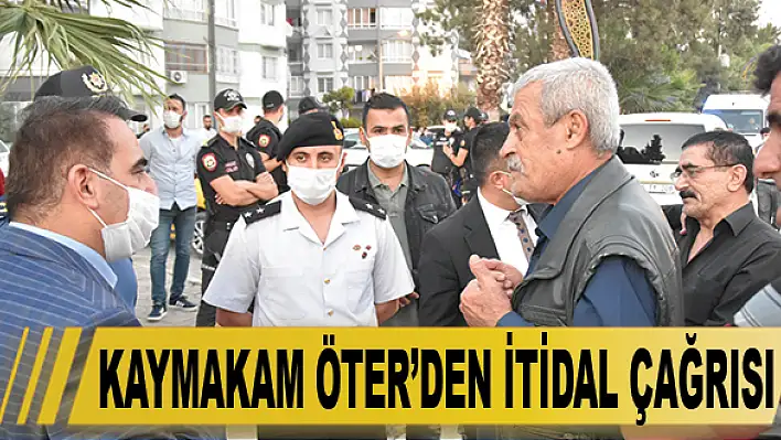 Kaymakam Öter'den itidal çağrısı