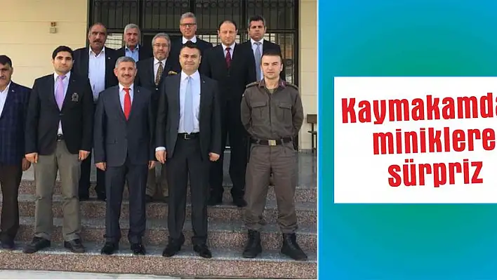 Kaymakamdan miniklere sürpriz