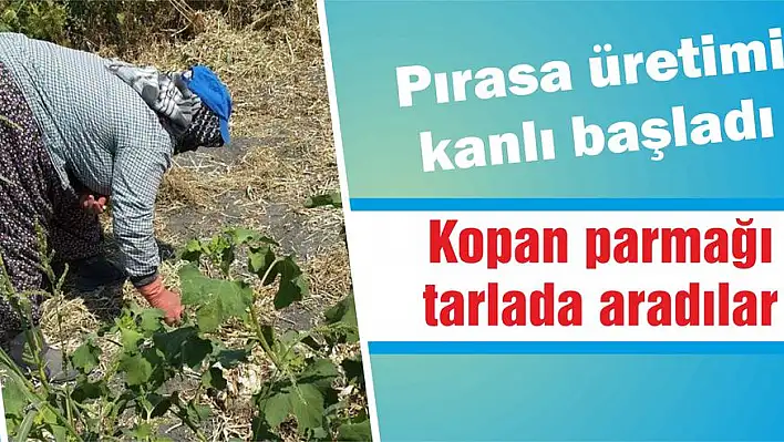 Kopan parmağı tarlada aradılar