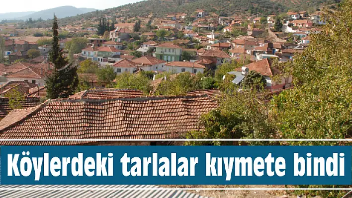 Köylerdeki tarlalar kıymete bindi