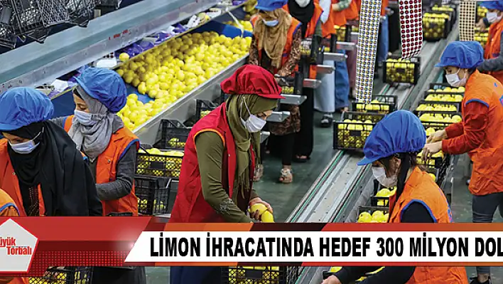 Limon ihracatında hedef 300 milyon dolar