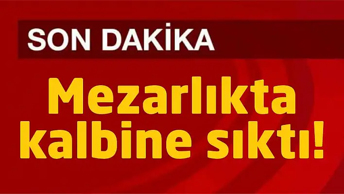 Mezarlıkta kalbine sıktı!