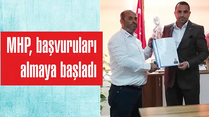 MHP, aday olmak isteyenlere 1 ay süre