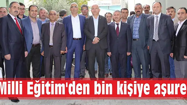 Milli Eğitim'den bin kişiye aşure