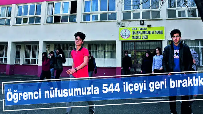 Öğrenci nüfusumuzla 544 ilçeyi geri bıraktık!