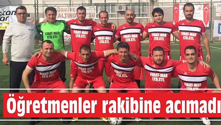 Öğretmenler rakibine acımadı 