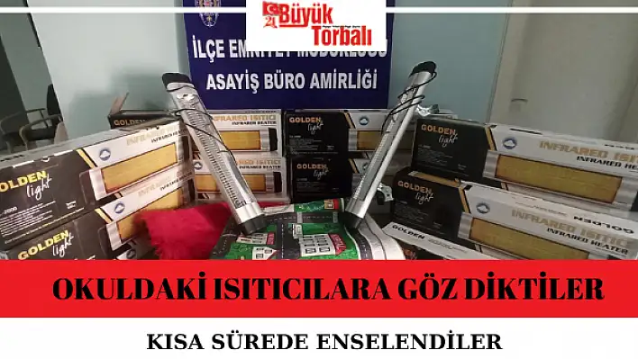 Okuldaki ısıtıcılara göz diktiler