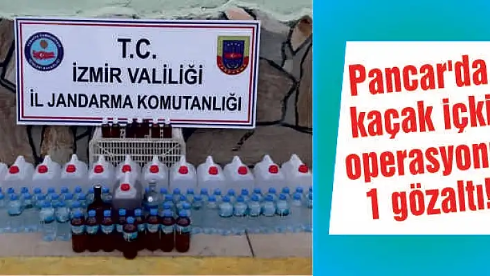 Pancar’da kaçak içki operasyonu: 1 gözaltı!