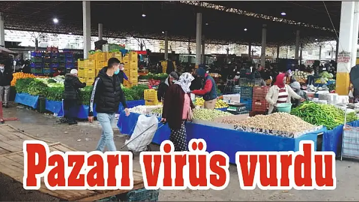 Pazarı virüs vurdu