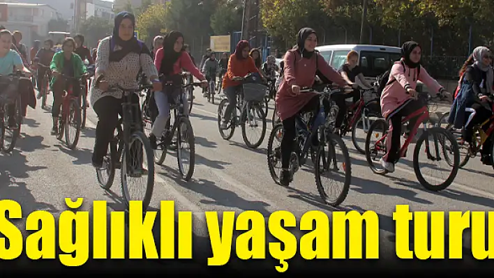 Sağlıklı yaşam için pedal çevirdiler