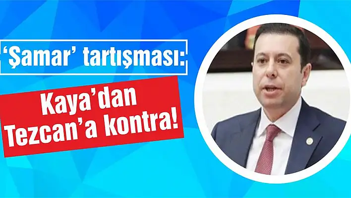 'Şamar' tartışması: Kaya'dan Tezcan'a kontra!