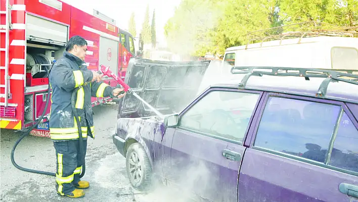 Seyir halinde alev aldi YETKILILER UYARDI