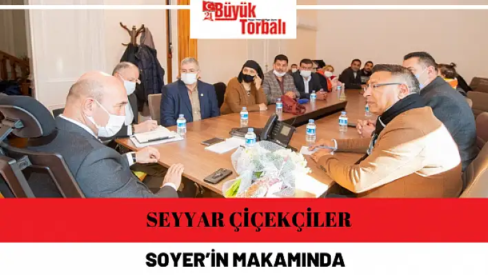 Seyyar çiçekçiler Soyer'in yanında