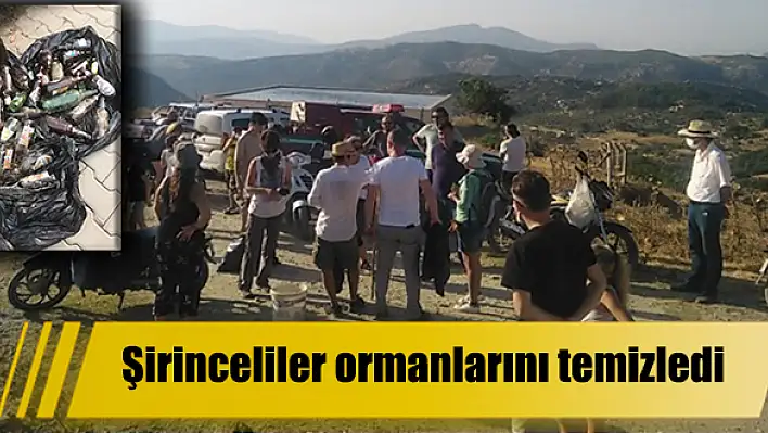 Şirinceliler ormanlarını temizledi