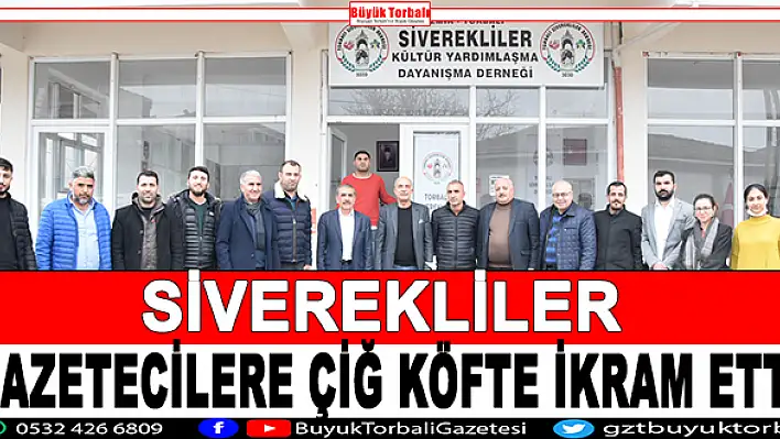 Siverekliler, gazetecilere çiğ köfte ikram etti