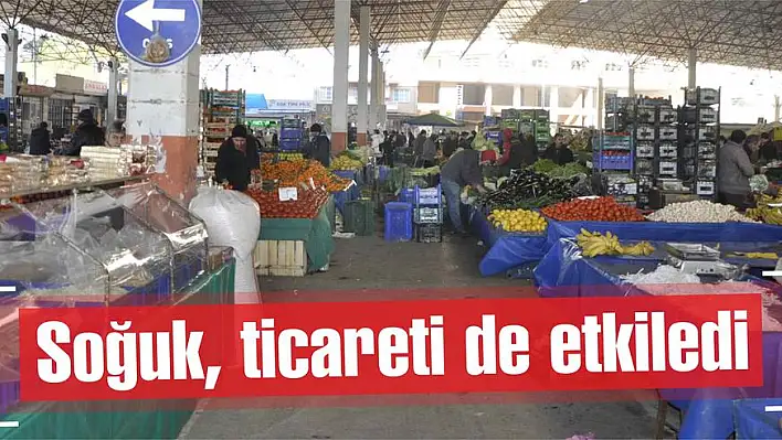 Soğuk, ticareti de etkiledi