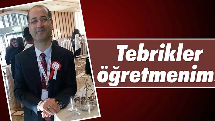 Tebrikler öğretmenim!