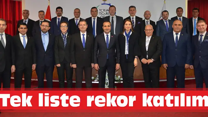 Tek liste rekor katılım