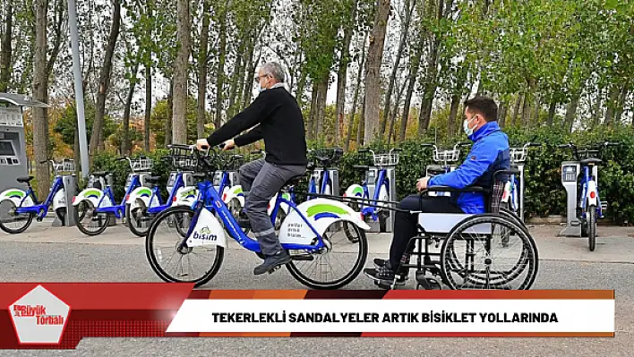 Tekerlekli sandalyeler artık bisiklet yollarında