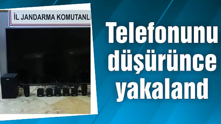 Telefonunu düşürünce yakalandı