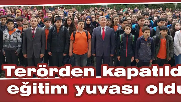 Terörden kapatıldı eğitim yuvası oldu