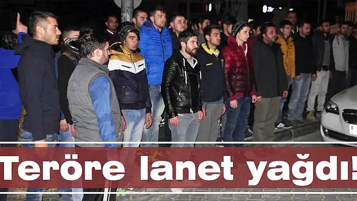 Teröre lanet yağdı