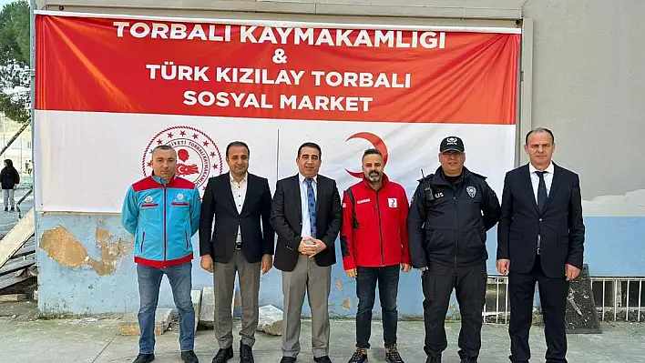 TORBALI KAYMAKAMLIĞI VE KIZILAY SOSYAL MARKET KURDU