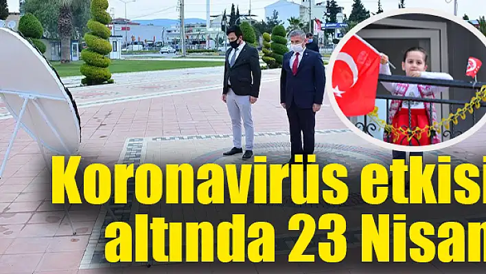 Torbalı'da 23 Nisan balkonlarda kutlanıyor