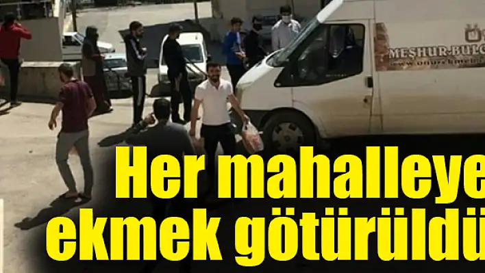 Torbalı'da her mahalleye ekmek dağıtıldı