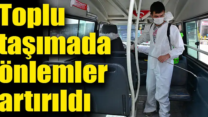 Torbalı'da taksi ve minibüsler dezenfekte edildi