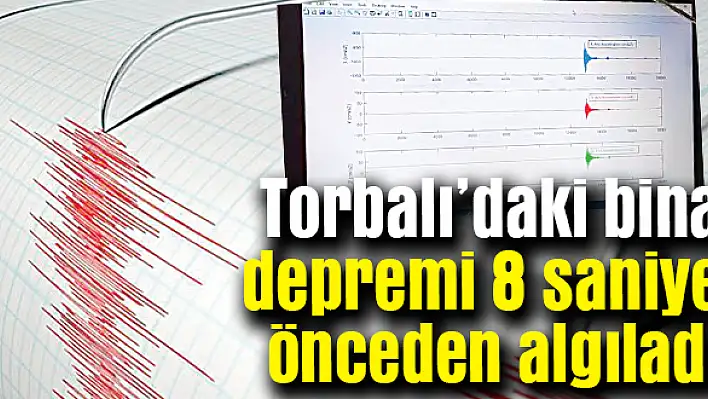 Torbalı'daki bina depremi 8 saniye önceden algıladı