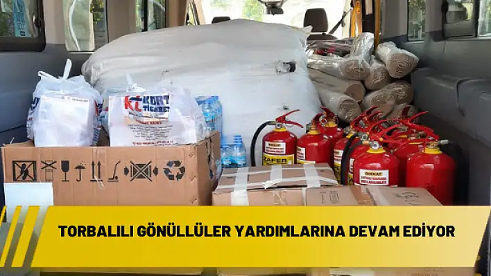 Torbalılı gönüllüler yardımlarına devam ediyor