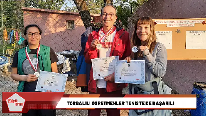 Torbalılı öğretmenler teniste de başarılı