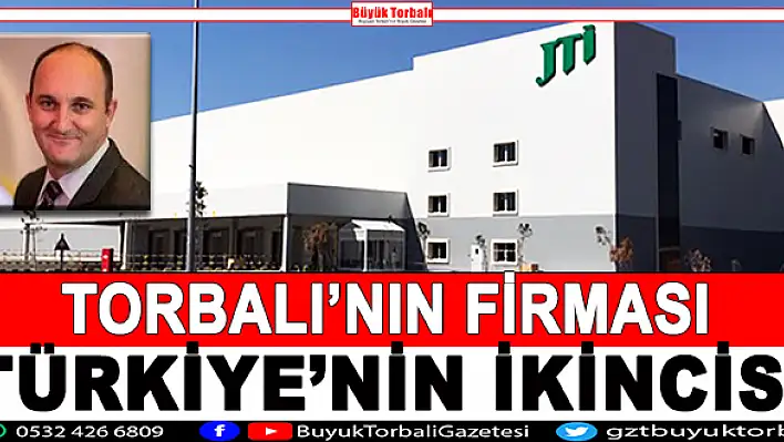 Torbalı’nın firması Türkiye’nin ikincisi