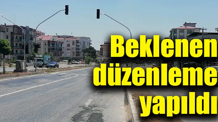 Trafik lambaları takıldı