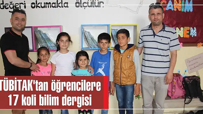 TÜBİTAK'tan öğrencilere 17 koli bilim dergisi