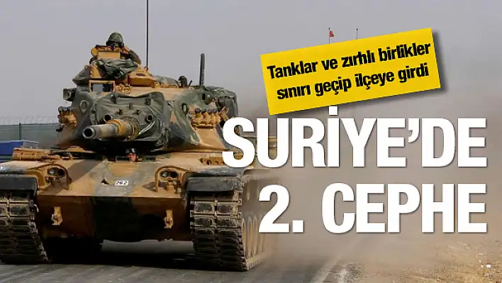 Türk tankları Suriye’nin Çobanbey ilçesine girdi