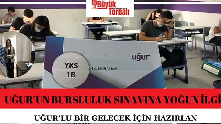 Uğur'un bursluluk sınavına yoğun ilgi