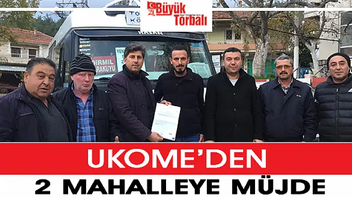 UKOME'den 2 mahalleye müjde