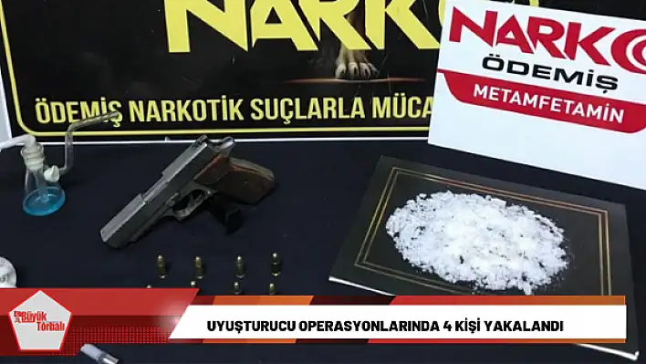 Uyuşturucu operasyonlarında 4 kişi yakalandı