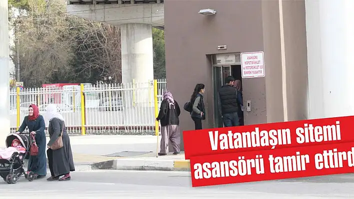 Vatandaşın sitemi asansörü tamir ettirdi