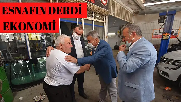 VEKİL ARSLAN VE BAŞKAN TEKİN'DEN ESNAFA ZİYARET