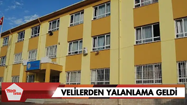 Velilerden yalanlama geldi